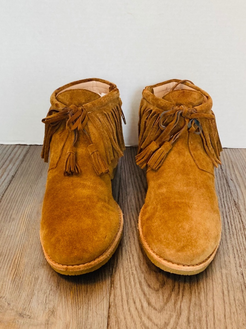 Kate Spade New York Womens Suede Tassel Lace-Up Boots, 10.5.